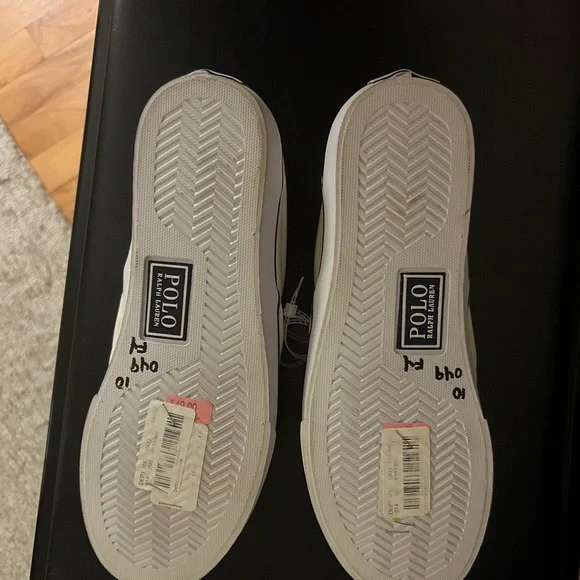 Ralph Lauren  woman  White Slip-On Sneakers with Bear Embroidery - Picture 2 of 3